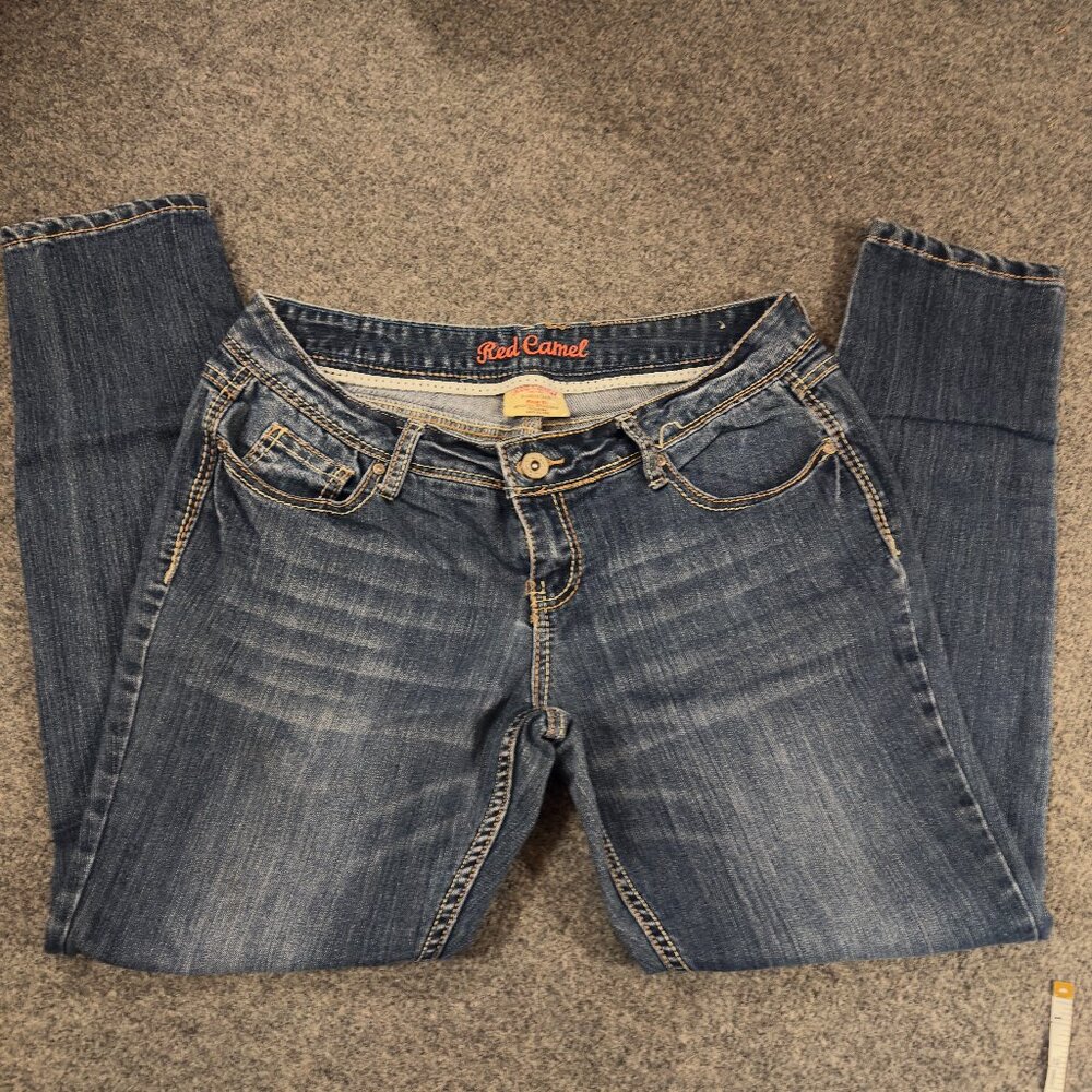 Vintage Red Camel Skinny Denim Jean Size 15